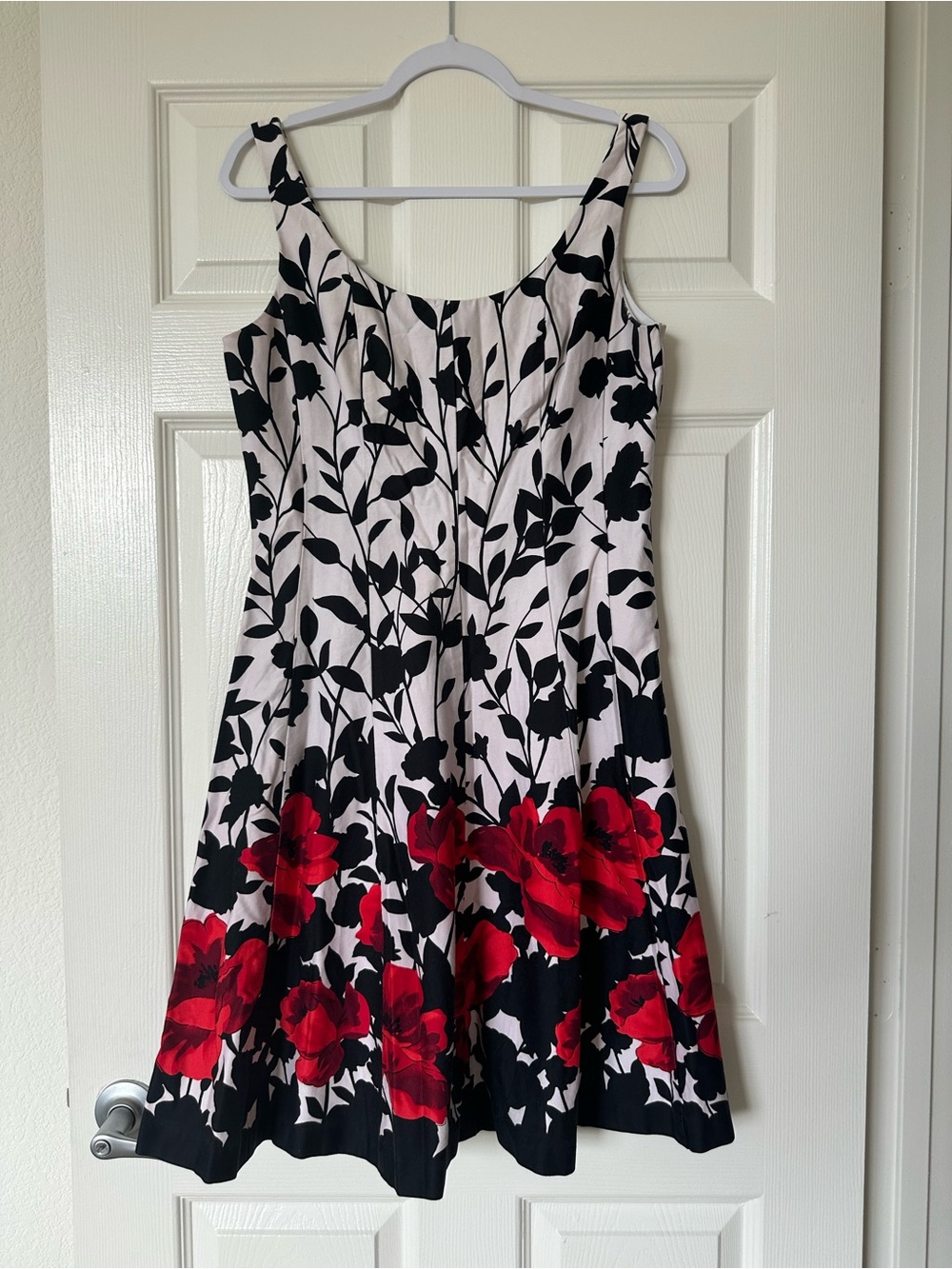 Dress Barn Poppy Print Dress Floral A-Line Sleeveless